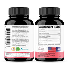 Sandhu's 30-serving bottle highlighting a month-long supply.
