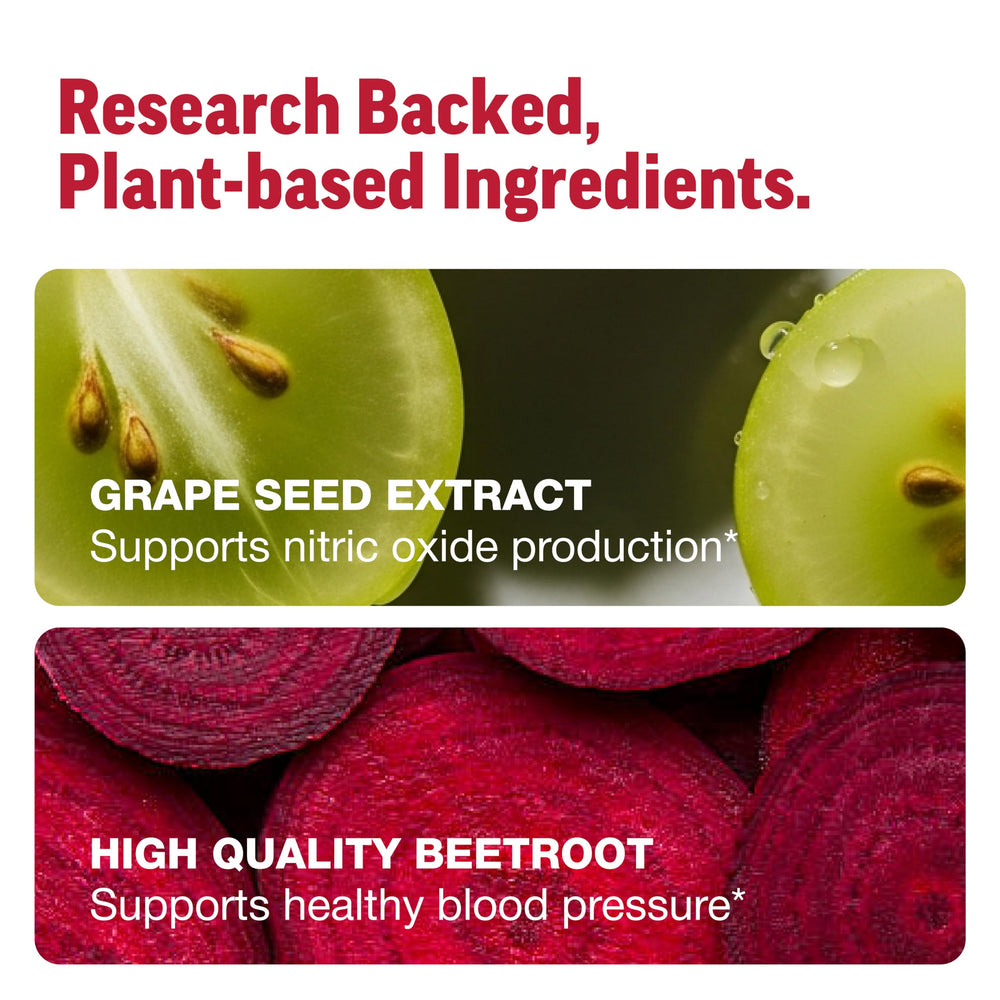 Sandhu's Beet Root ingredients with grape seed extract.