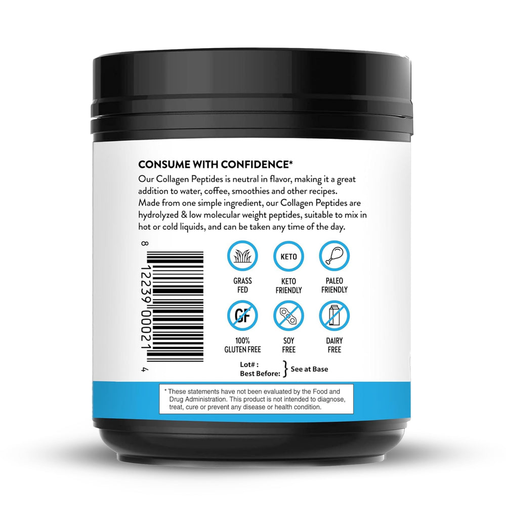 Smoothie blended with Sandhu's Collagen Peptides powder for seamless nutrition
