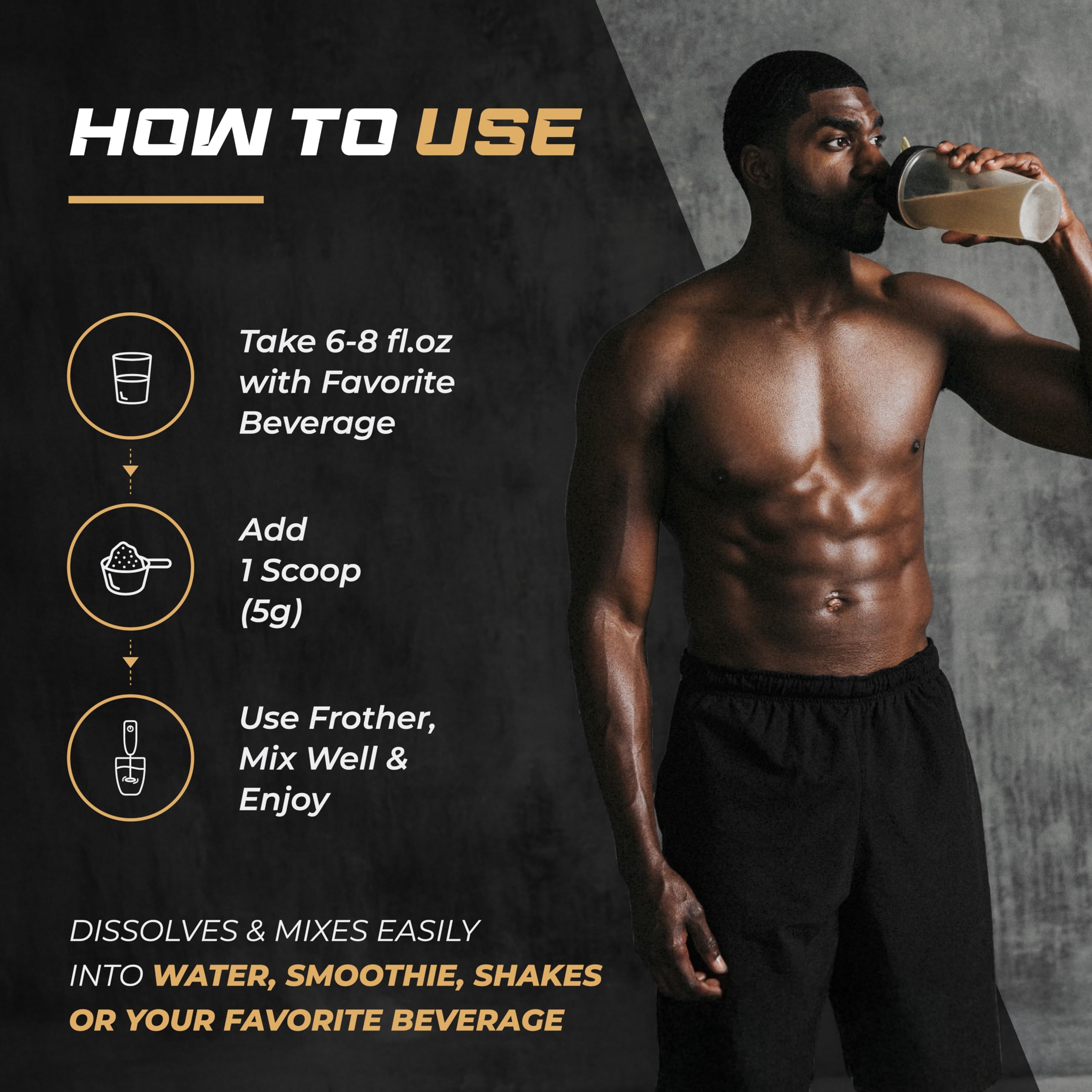 Clear bottle on shelf invites daily use before workouts