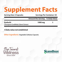 Label highlights 1000mg per serving and vegetarian formula for everyday wellness.