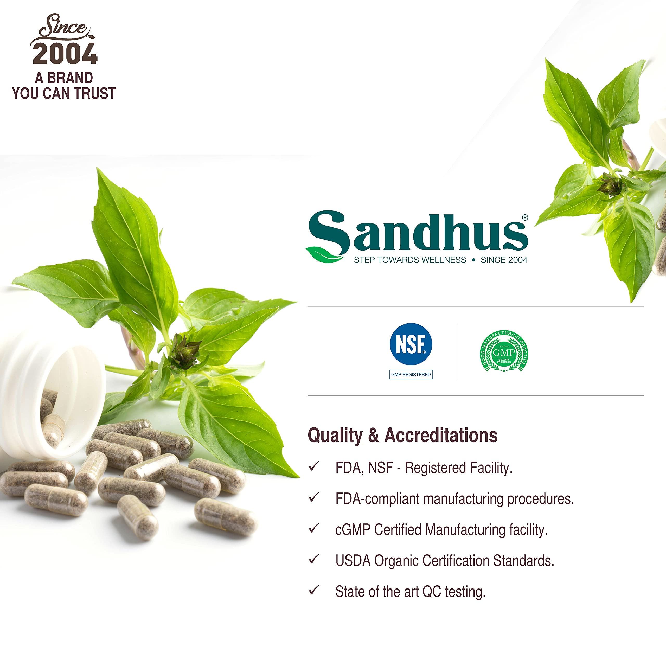 50-day supply of vegetarian Sandhu's Guduchi capsules for routine use.