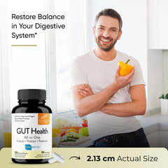 Sandhu's Gut Health microbiome icon representing gut balance.