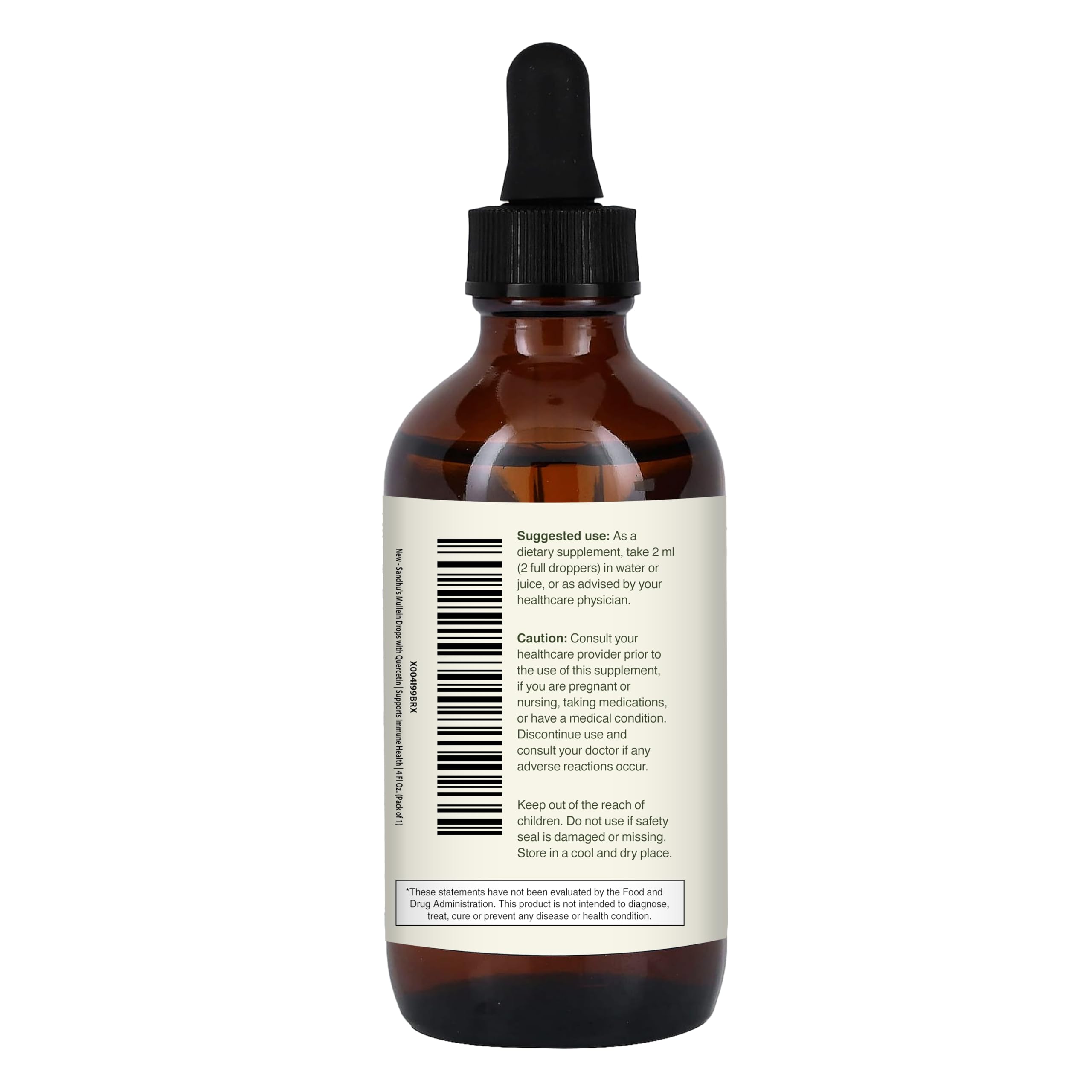 Sandhu's Mullein Drops 4 oz bottle for regular use