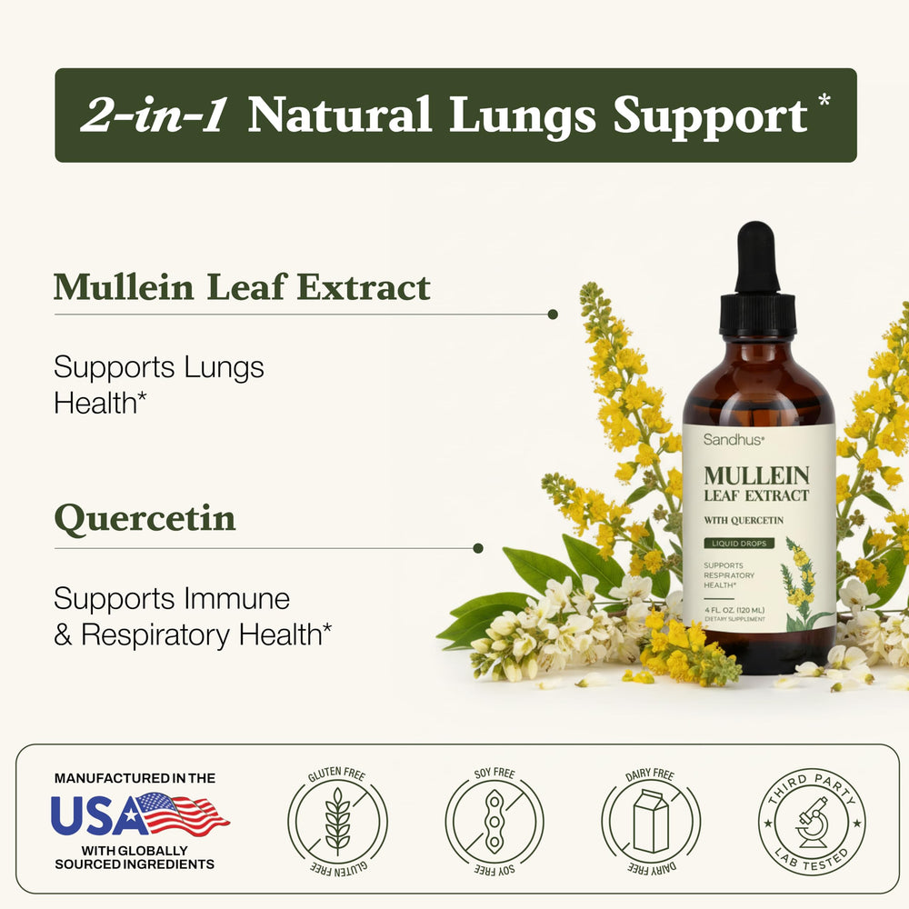 Dropper dispensing precise doses of Sandhu's Mullein Drops