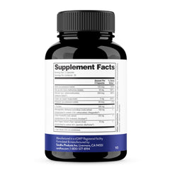 Capsules shown with a glass of water for easy swallowing.