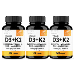 Sandhu's vitamin d3 k2 magnesium bottle for daily energy and bone support.