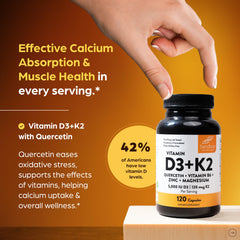 Sandhu's vitamin d3 k2 magnesium capsules close-up for easy daily supplementation.