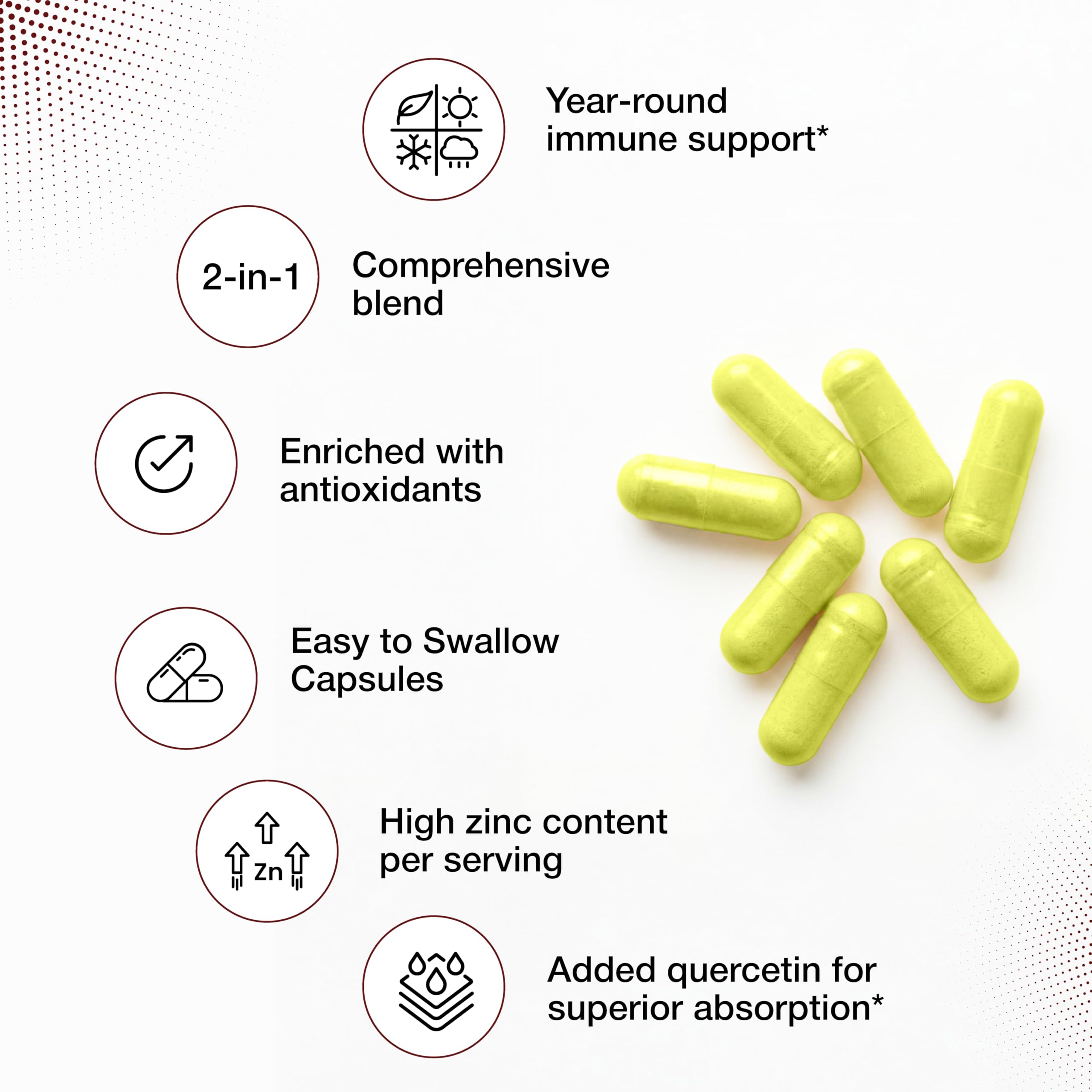 Sandhu's Zinc Quercetin label highlights third-party testing and quality ingredients