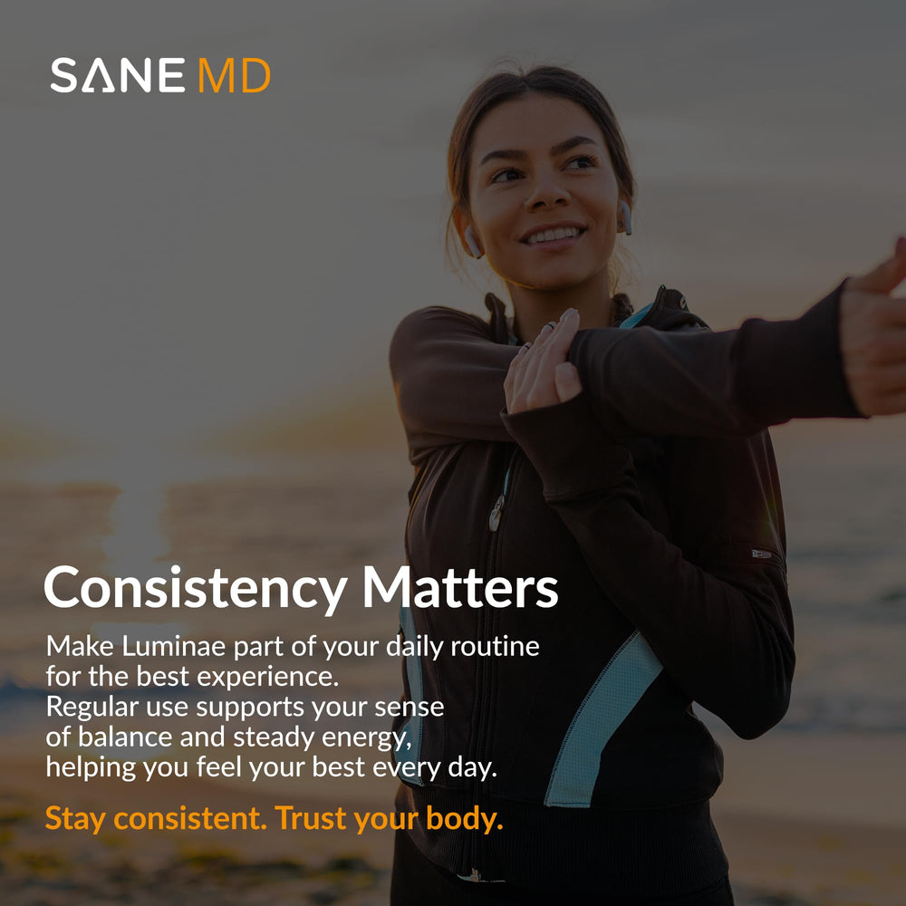 SANE Luminae NSF-certified logo underscoring safety testing