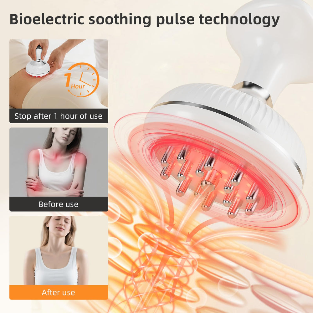 Sanivor vibration modes provide deep tissue stimulation for leg and arm areas.