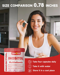 SANSICE Inositol label notes gluten-free and dairy-free ingredients.