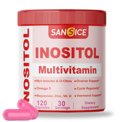 SANSICE Myo-Inositol bottle front for daily wellness support.