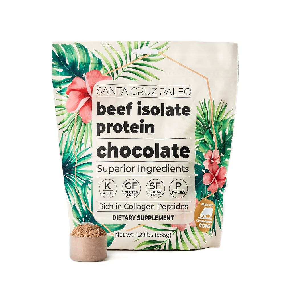 Santa Cruz Paleo Beef Isolate Chocolate on oatmeal for a protein boost