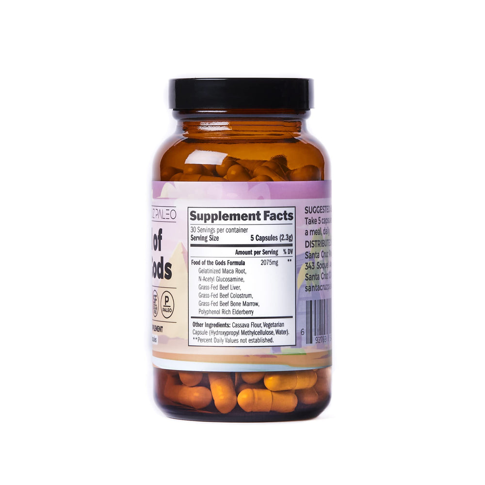 Santa Cruz Paleo elderberry capsules provide plant antioxidants for daily resilience.