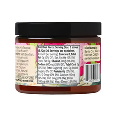 Santa Cruz Paleo electrolyte powder nutrition panel highlights sugar-free formula.