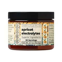 Santa Cruz Paleo apricot drink ready in a glass