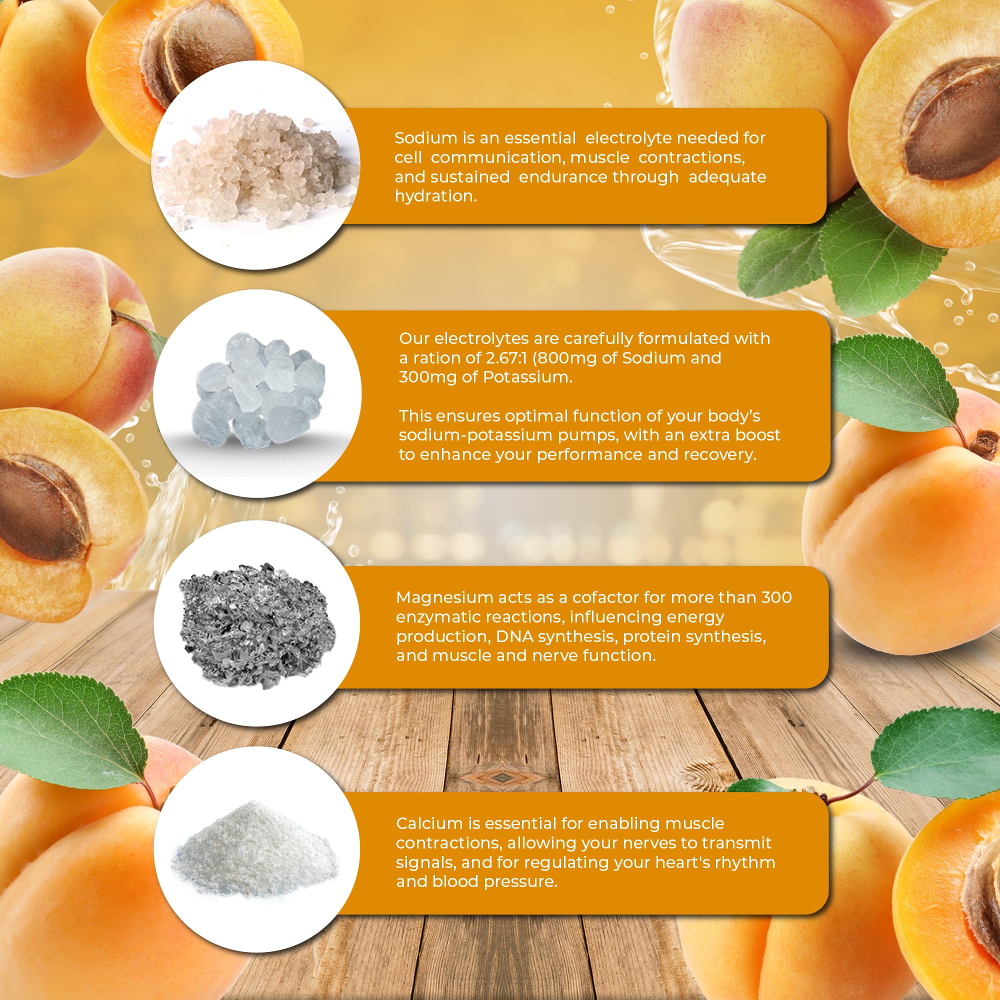 Santa Cruz Paleo apricot electrolyte powder being stirred for a refreshing drink