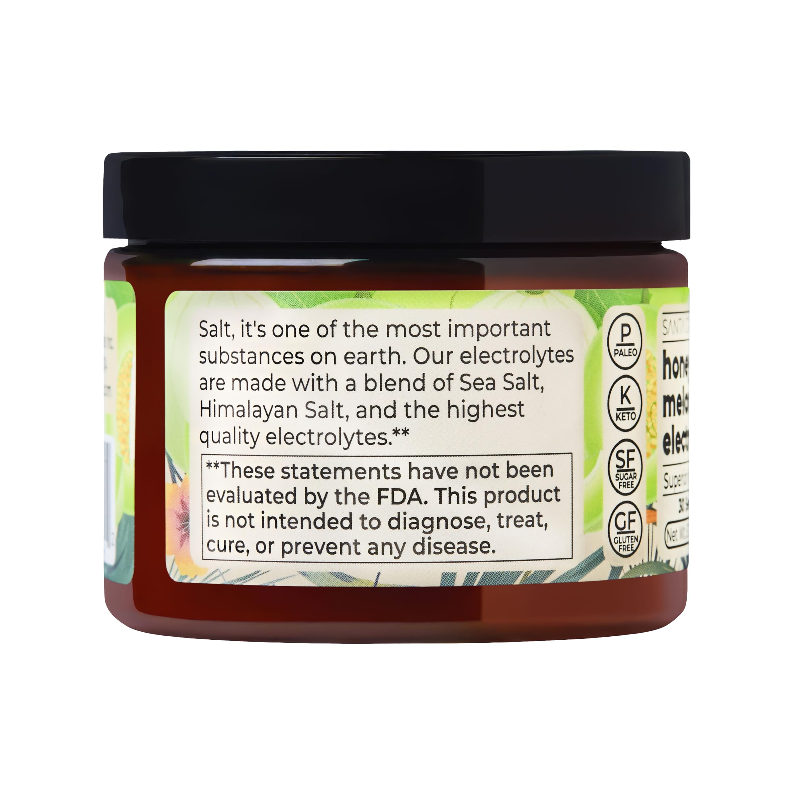 Santa Cruz Paleo packaging featuring Honeydew Melon flavor and serving information