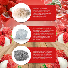 Santa Cruz Paleo Lychee electrolyte in a glass shows refreshing color and flavor