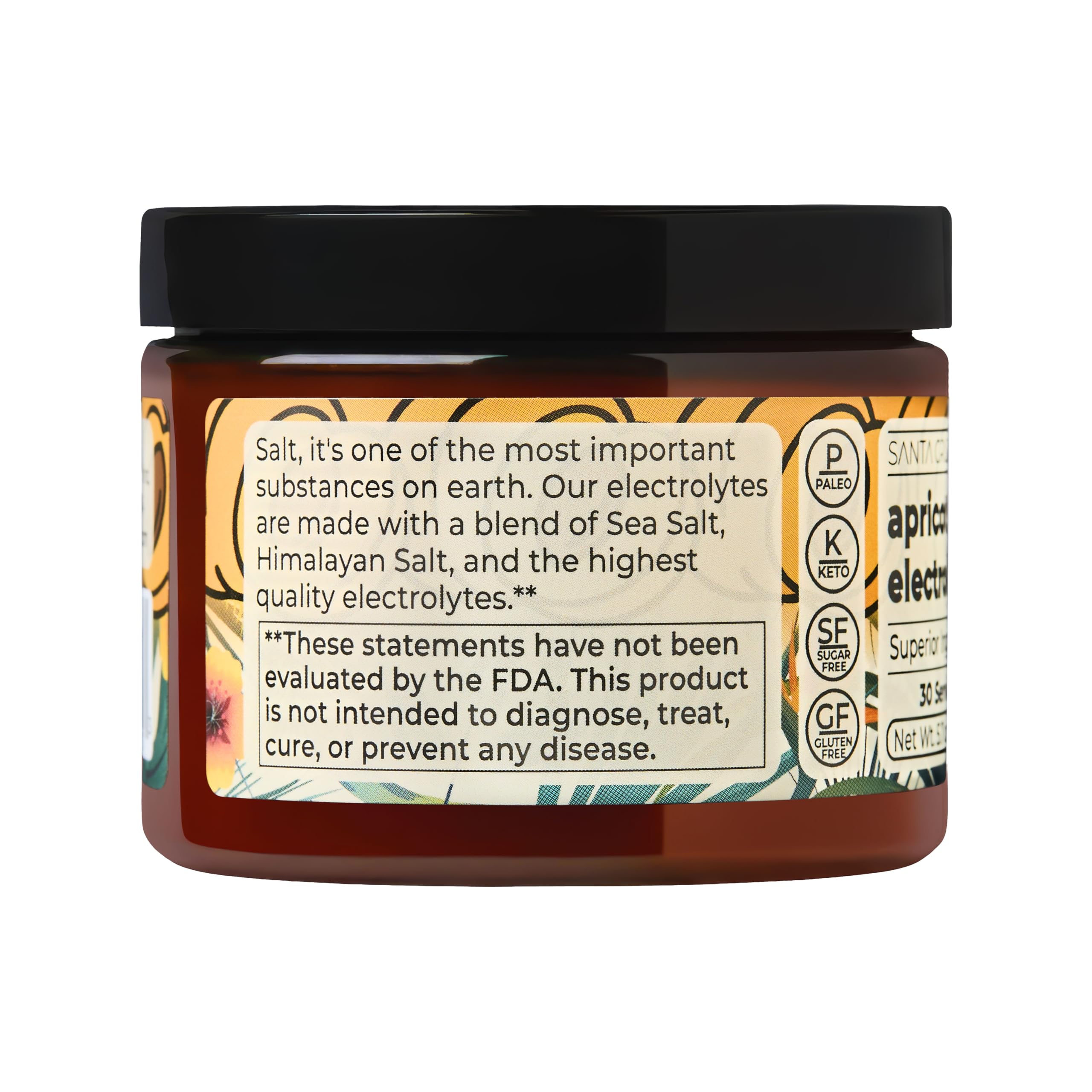 Santa Cruz Paleo electrolyte powder potassium chloride detail