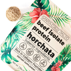 Santa Cruz Paleo horchata beef isolate grass-fed components promise quality nutrition