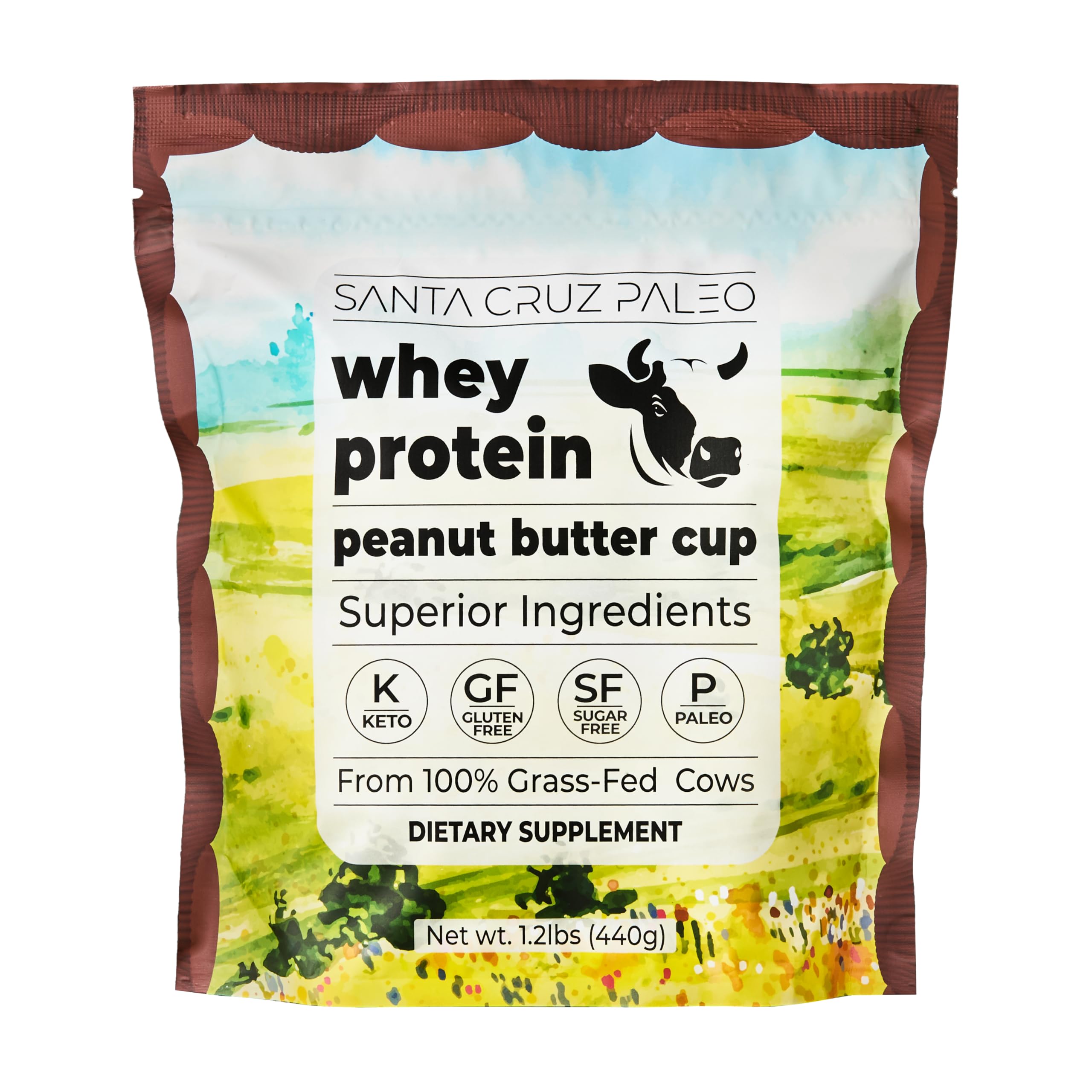 Santa Cruz Paleo Whey Protein in milk shake—great for morning routines.