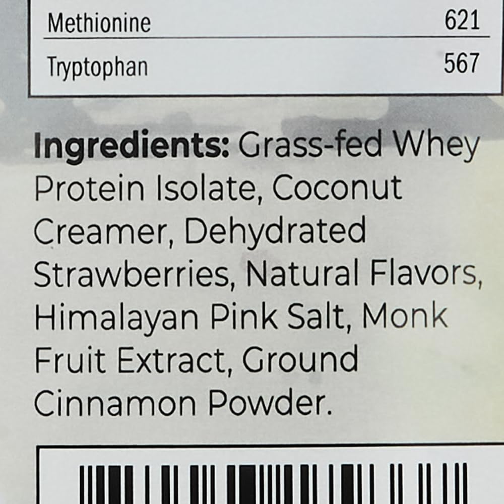 Visible real dehydrated strawberries in Santa Cruz Paleo powder