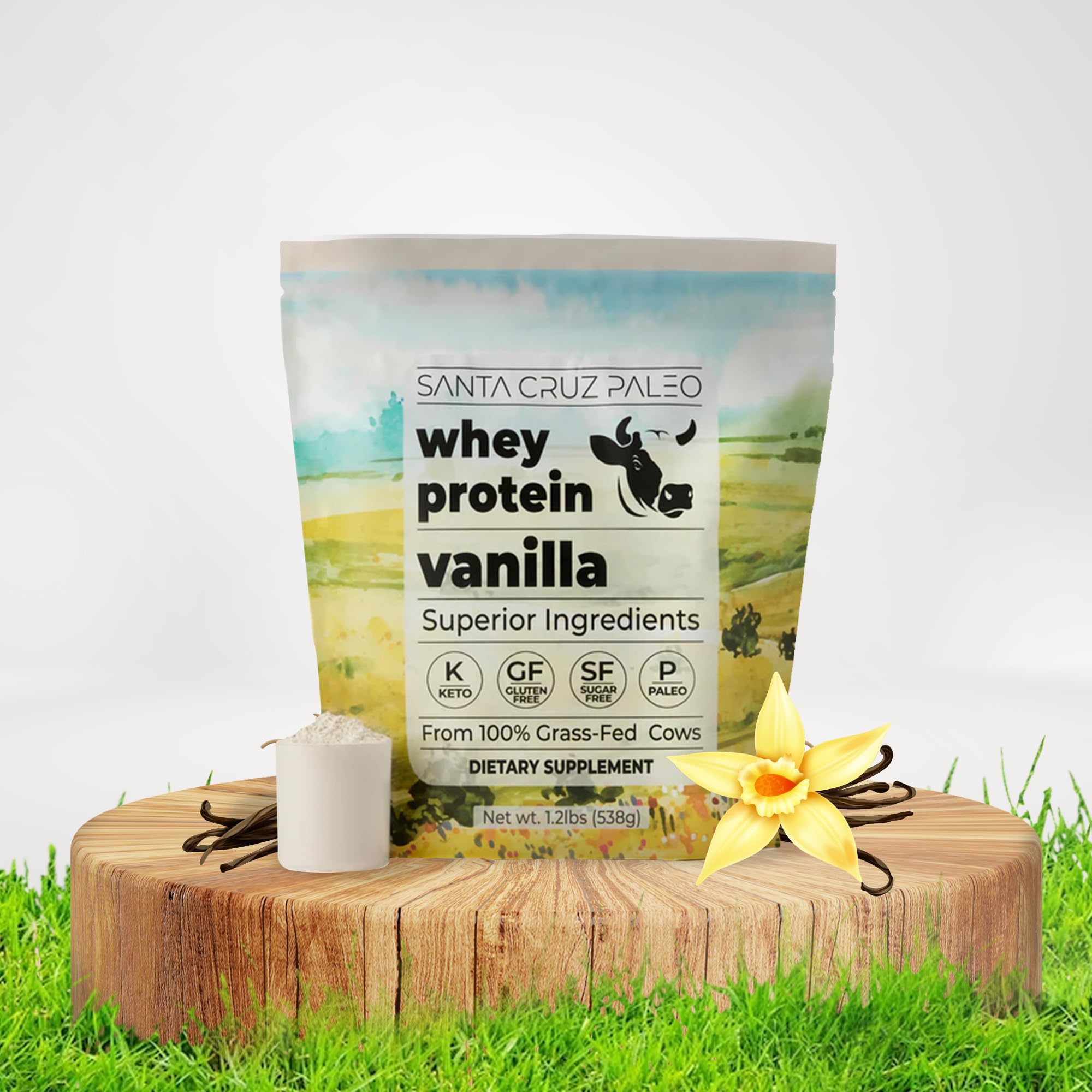 Santa Cruz Paleo Whey Vanilla kitchen-scene for healthier routine.