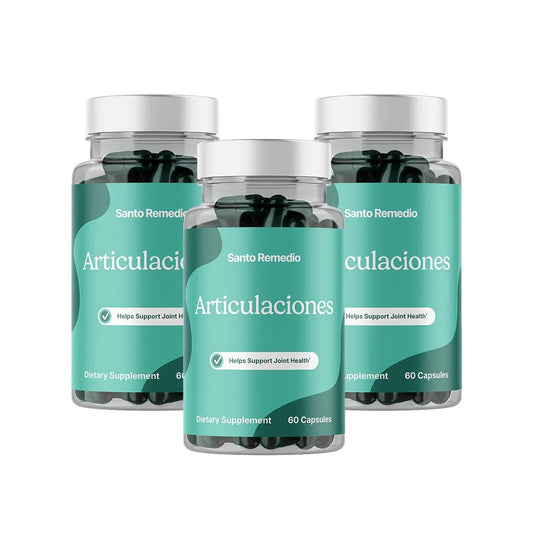 Santo Remedio Articulaciones bottle featuring TamaFlex for potential joint comfort.