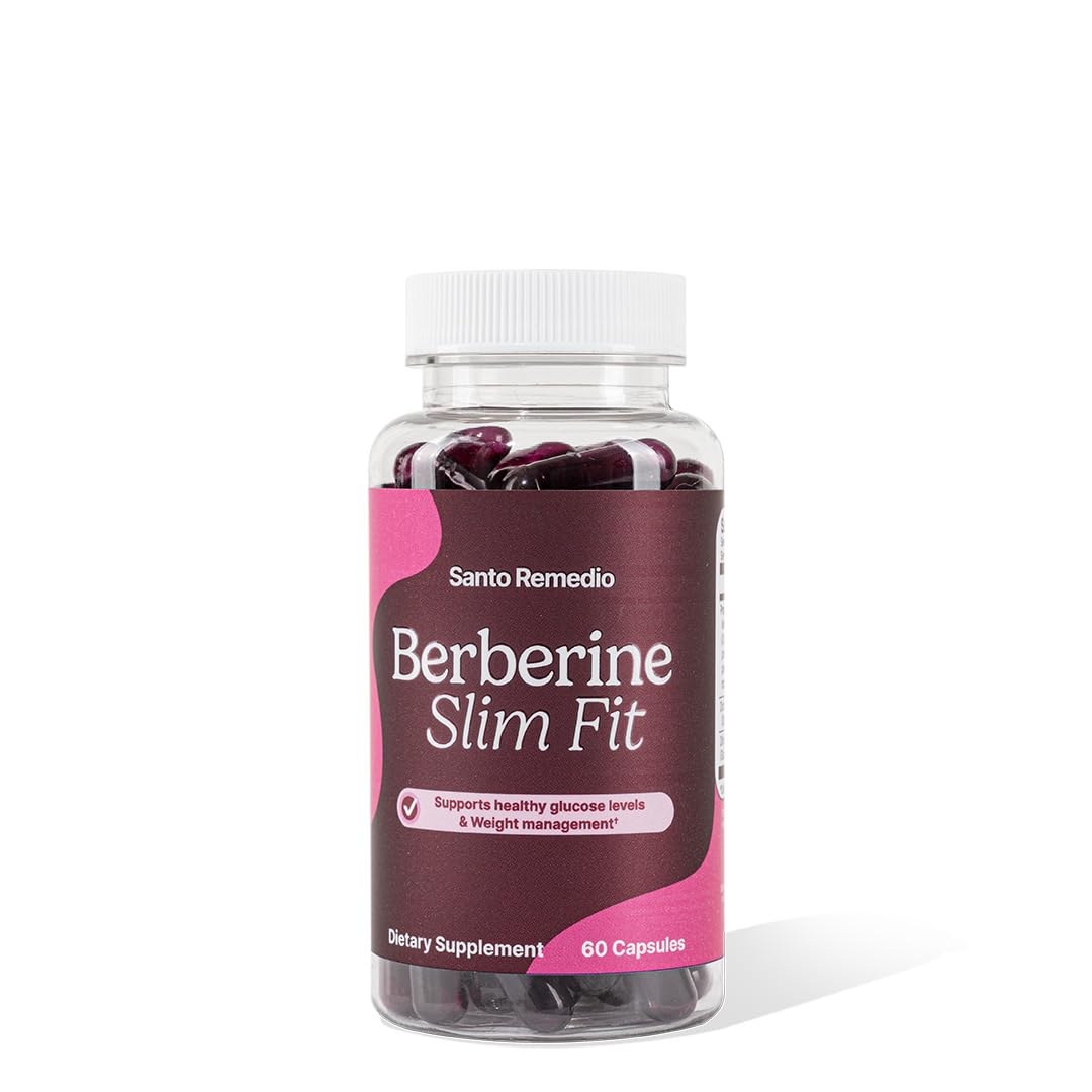 Santo Remedio Berberine bottle front view for daily wellness