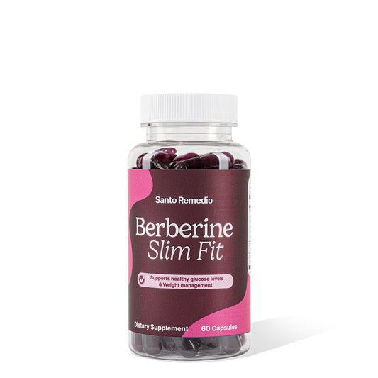 Santo Remedio Berberine bottle front view for daily wellness
