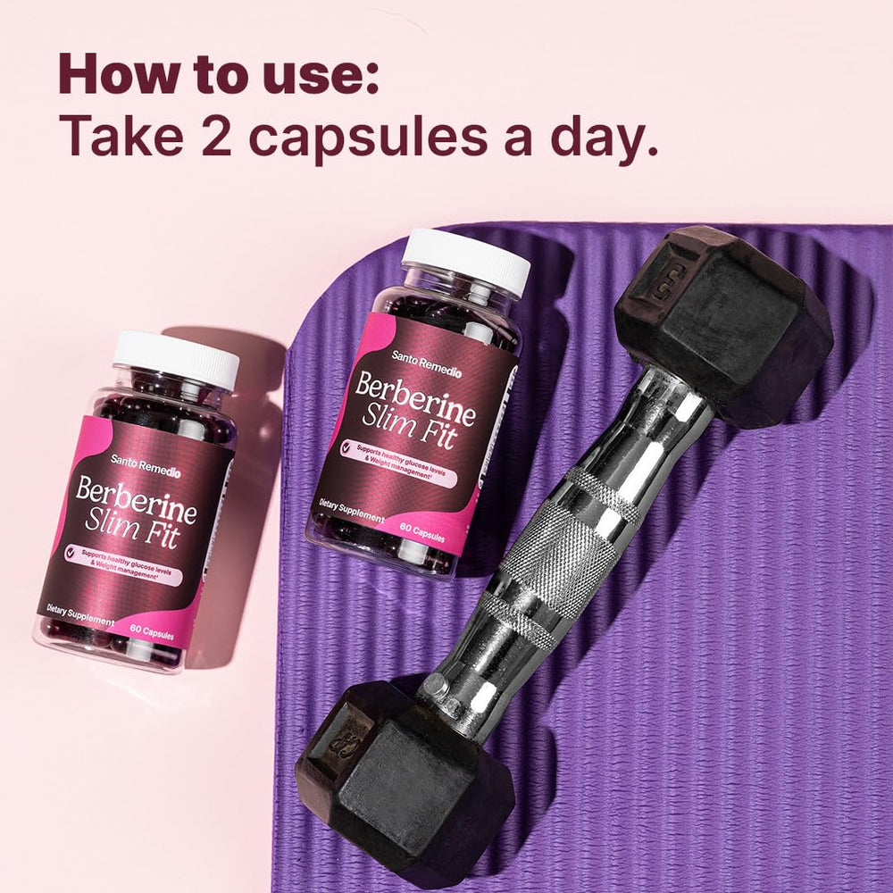 Santo Remedio Berberine label close-up shows vegetarian supplement
