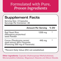 Close-up of Santo Remedio Cholesterol Plus capsules showing cocoa notes for routine use