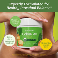 Santo Remedio Colon Plus label close-up highlighting ingredients