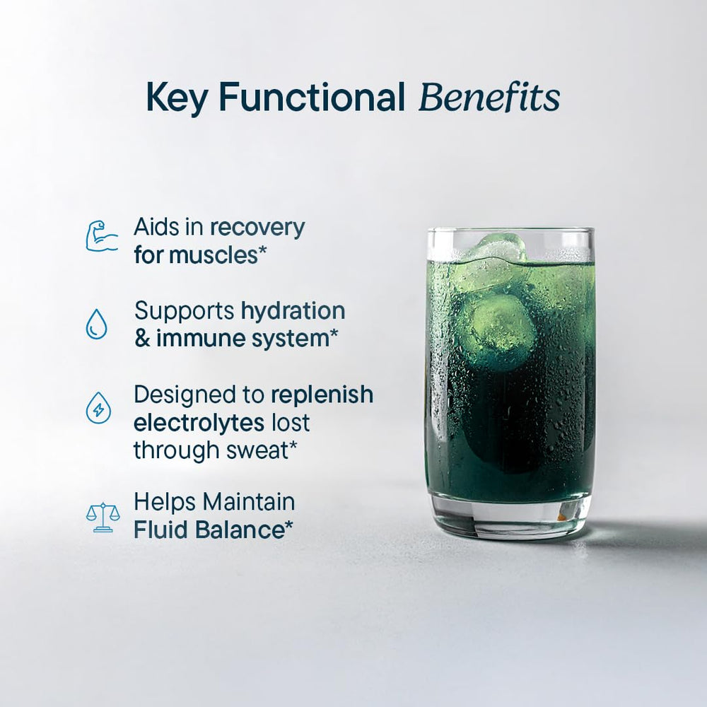 Santo Remedio Hydration Plus greens and fiber scoop ready for daily gut support.