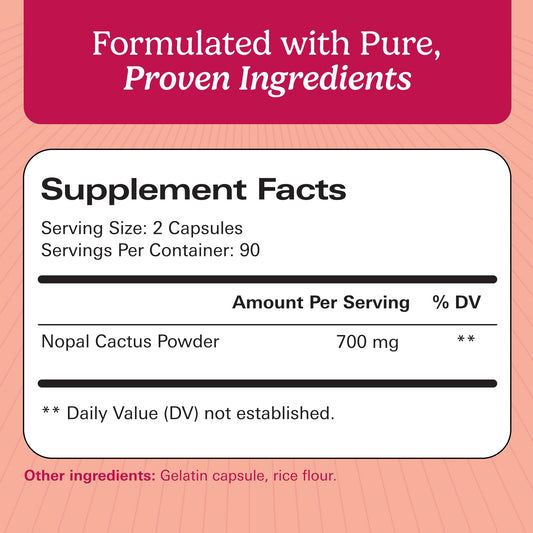 Santo Remedio Nopal capsules being poured for easy daily supplementation.