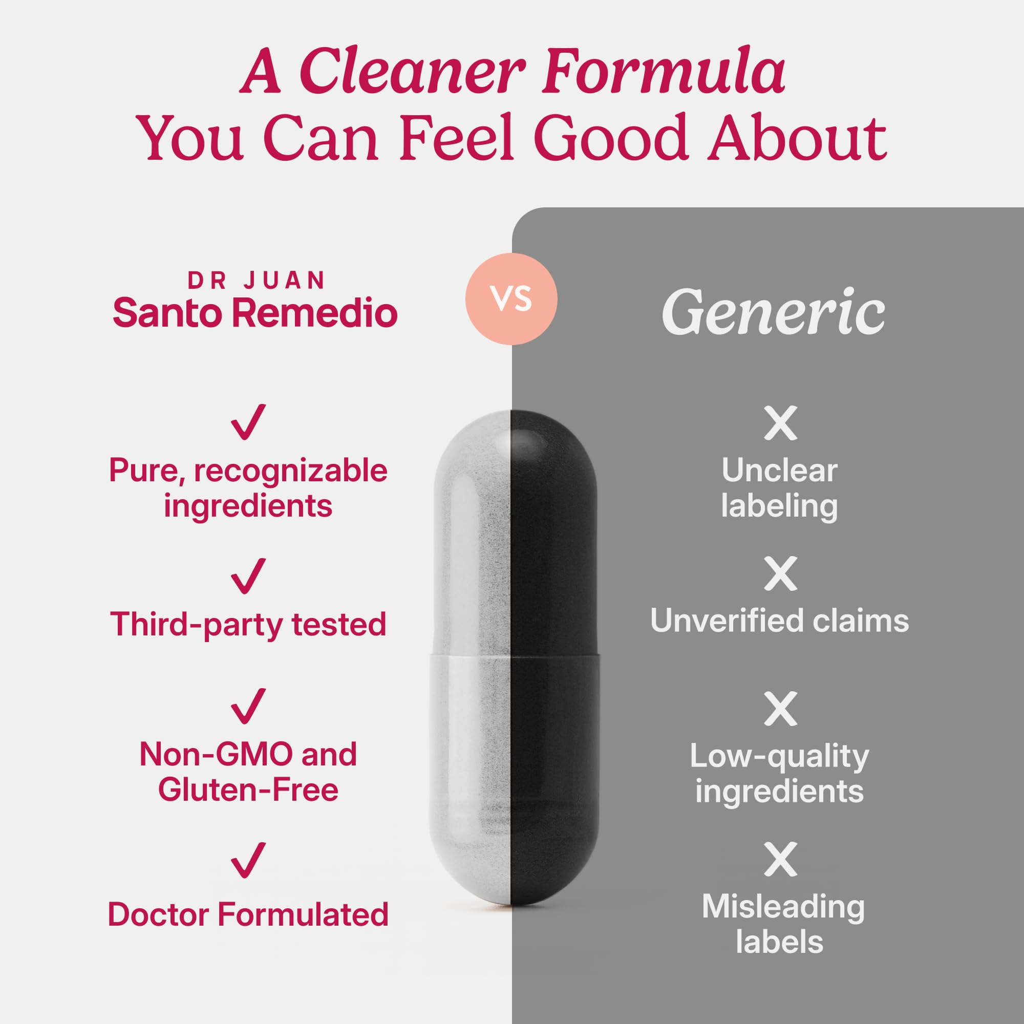 Santo Remedio Nopal bottle illustrated as doctor-formulated quality.