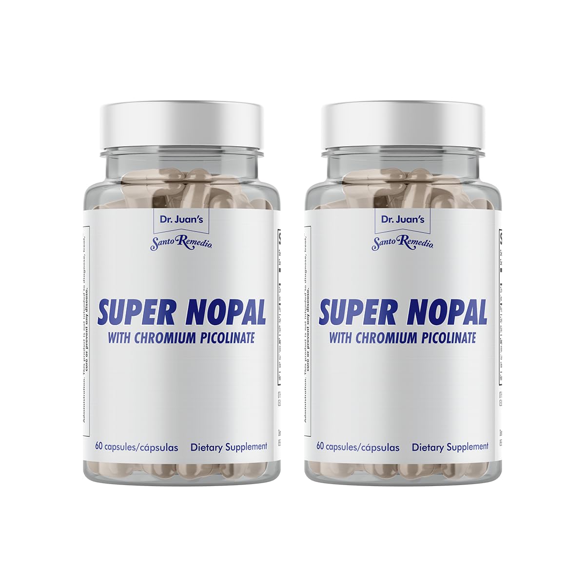 Santo Remedio Super Nopal bottle with capsules for daily wellness support