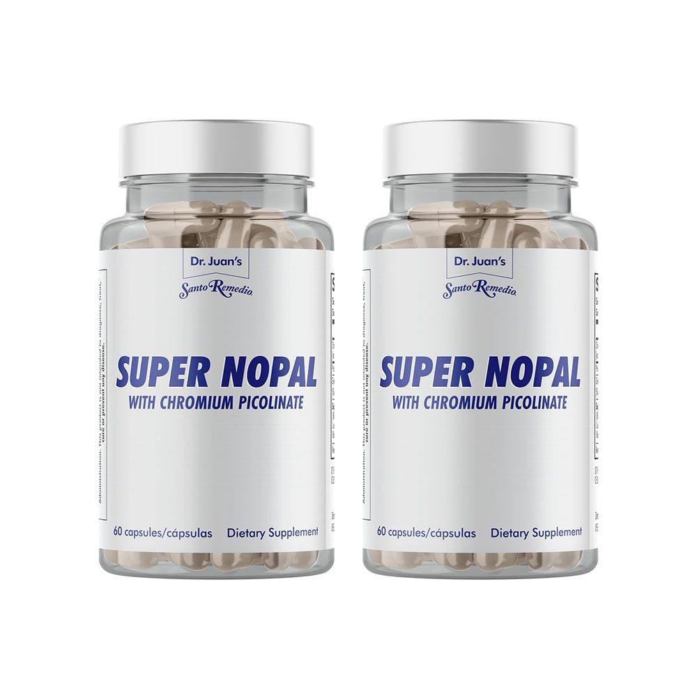 Santo Remedio Super Nopal bottle with capsules for daily wellness support