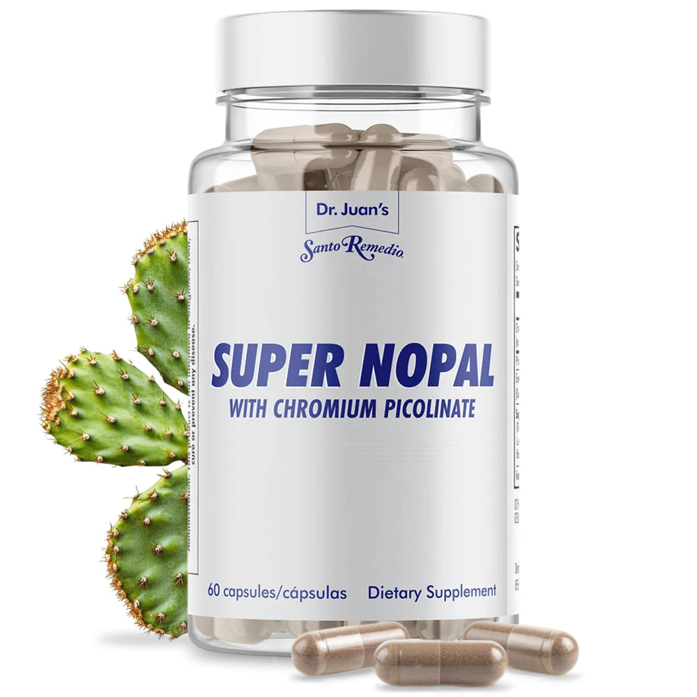 Santo Remedio Super Nopal bottle for daily wellness support and easy routine.