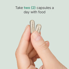 Open bottle shows simple daily capsule routine