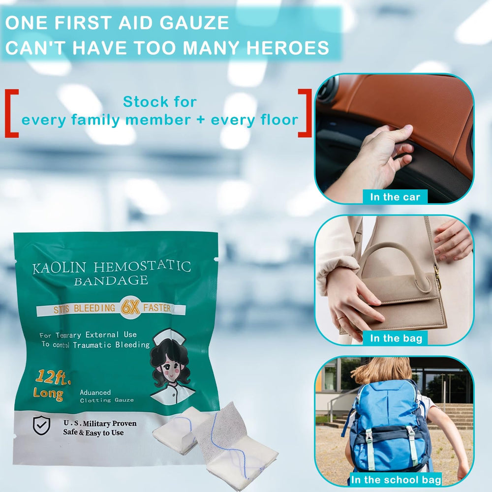 Durable packaging of Sapbontchi Quick Clot Gauze in rugged environments