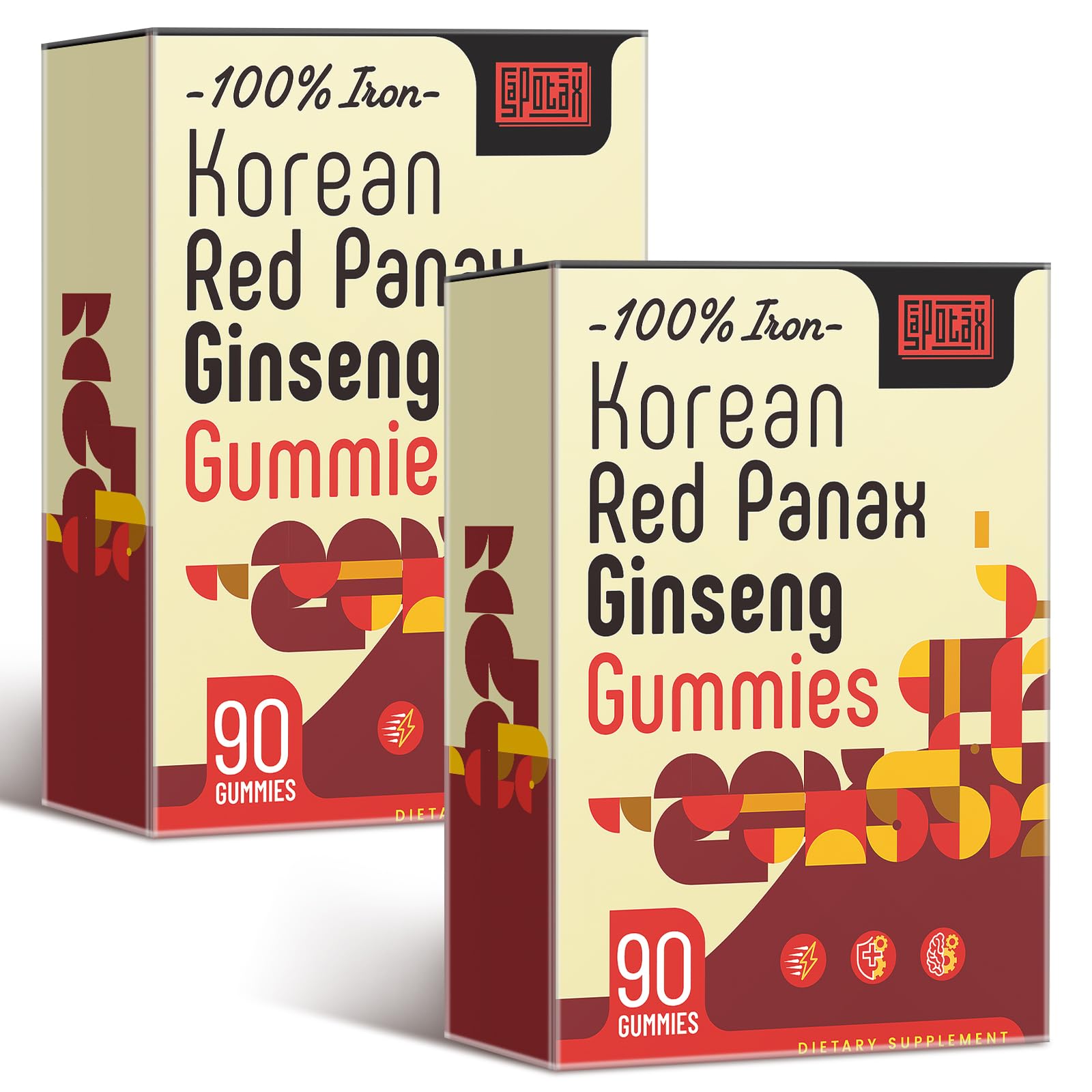 Sapotax Korean Red Panax Ginseng Gummies bottle for daily use.