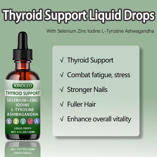 Sapurais Kindled Thyroid Drops pour cap indicating easy 2ml dose.