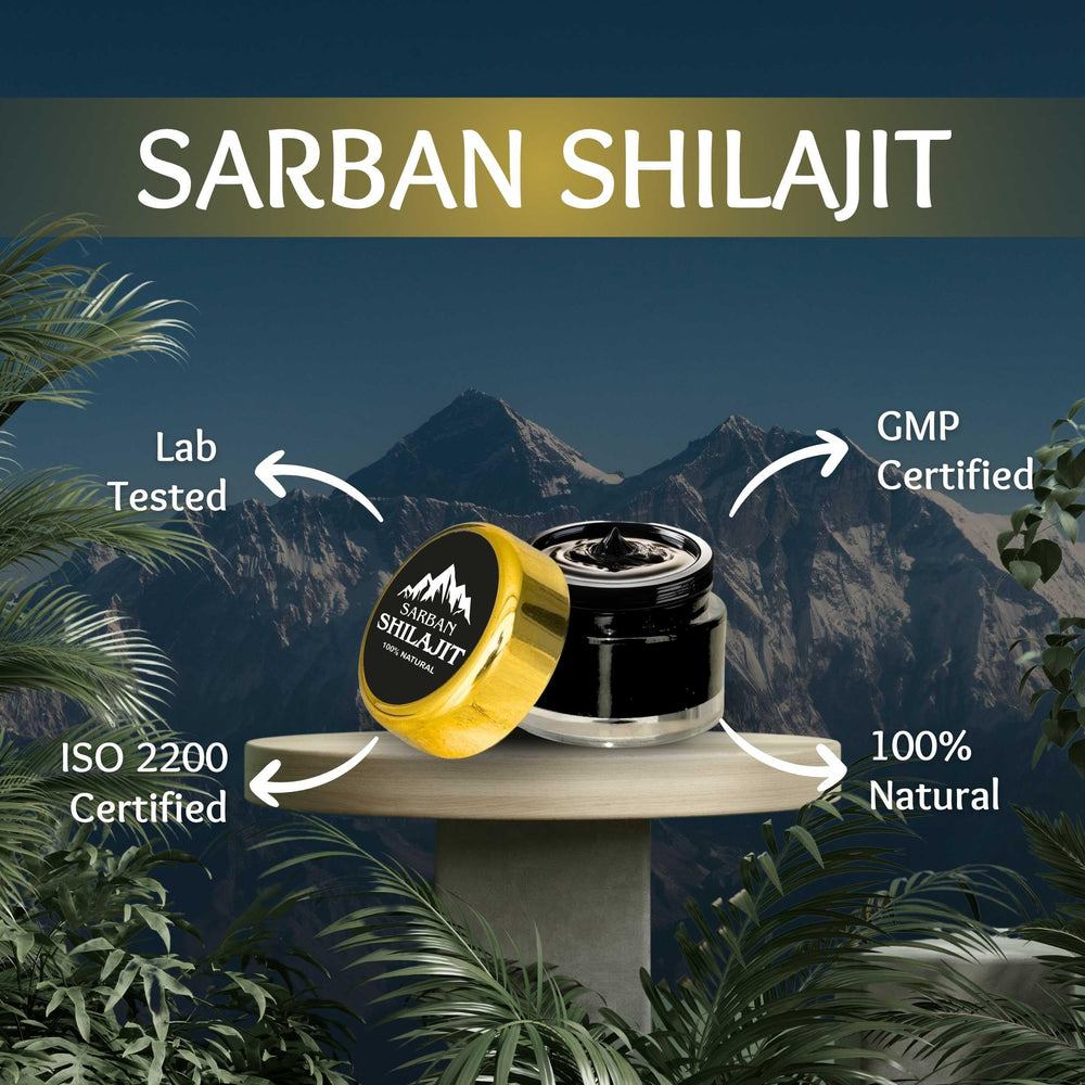 Stirred into warm milk for a comforting daily ritual with Sarban Shilajit.