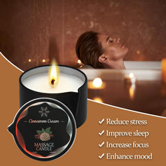 Sariiraw coconut fragrance massage candle creating warm relaxation.