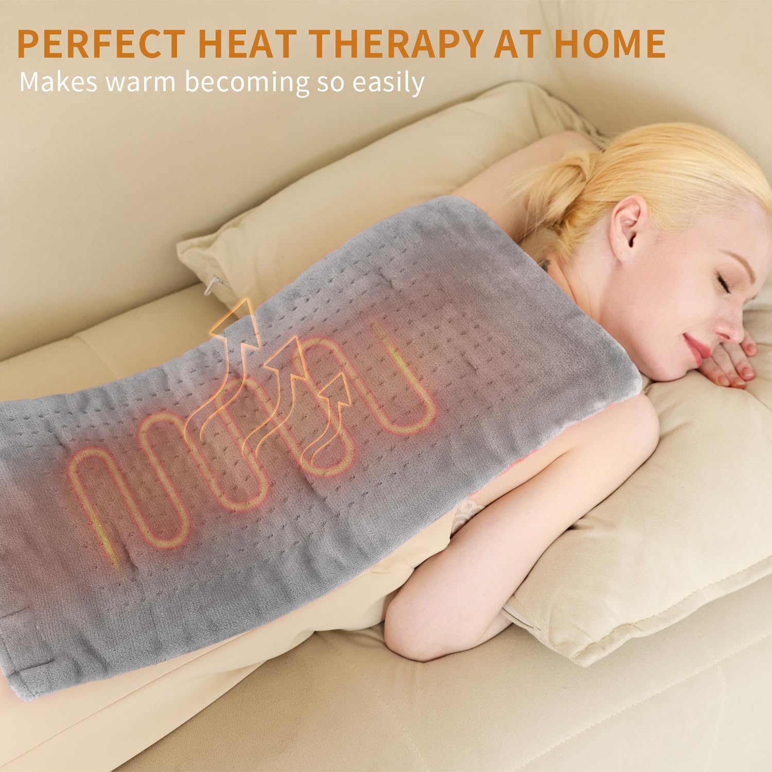 SAROO 12x24 velvet heating pad provides even warmth across larger areas