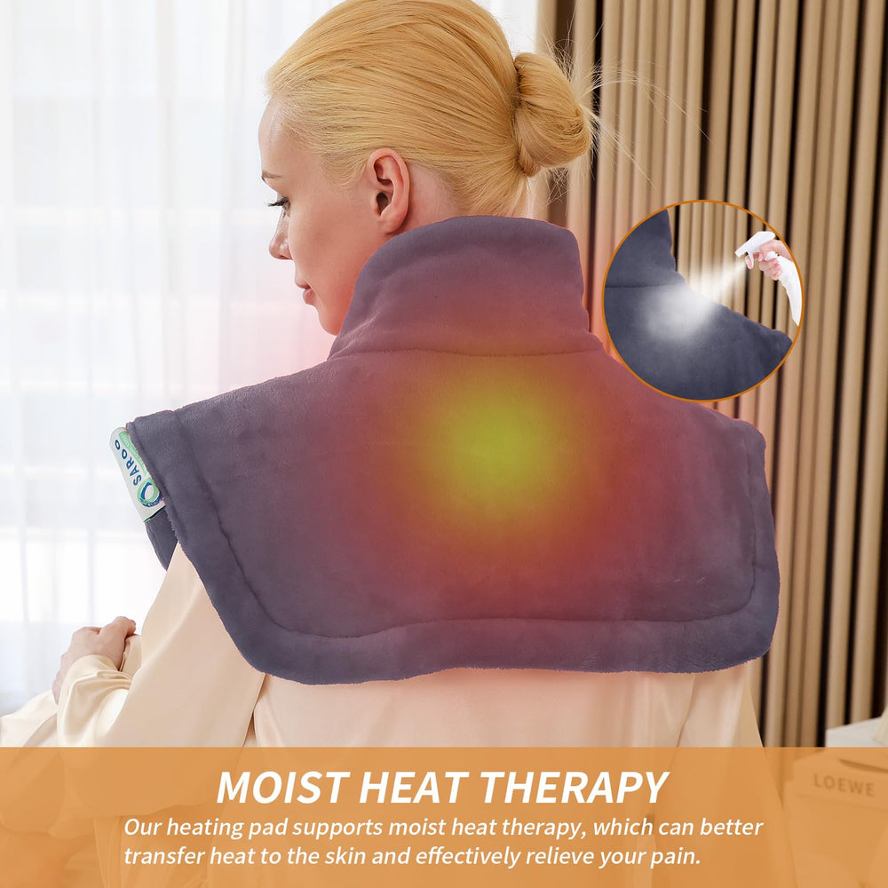 SAROO dry and moist heat modes offer versatile warming options.