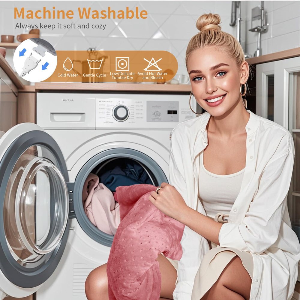 SAROO washable cover and long cord enable easy care.